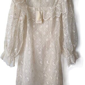 Doen Franique Silk Lace Dress in Magnolia NWT sz XS